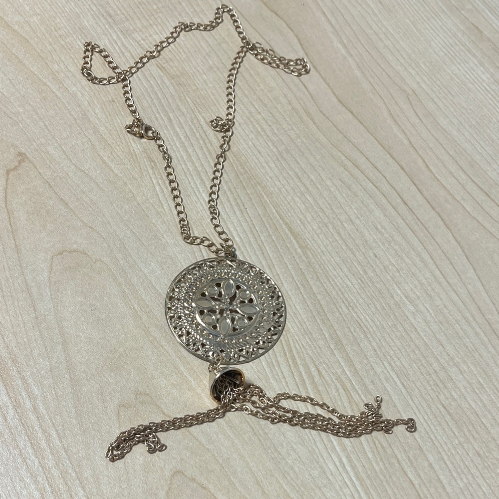 Vintage Women Elegant Gold Plated Pendant Necklace